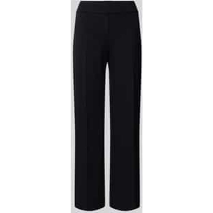 Stoffen broek met bandplooien model 'NANETTE'