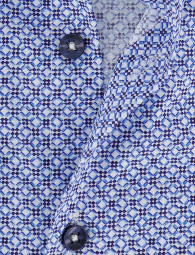 Ledub casual overhemd blauw