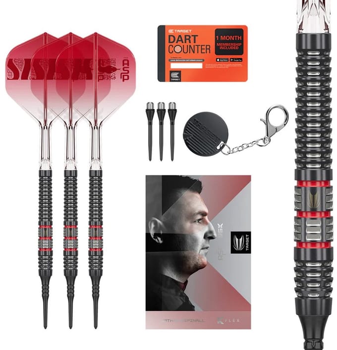 Target Nathan Aspinall 95K 95% - Soft Tip Dartpijlen