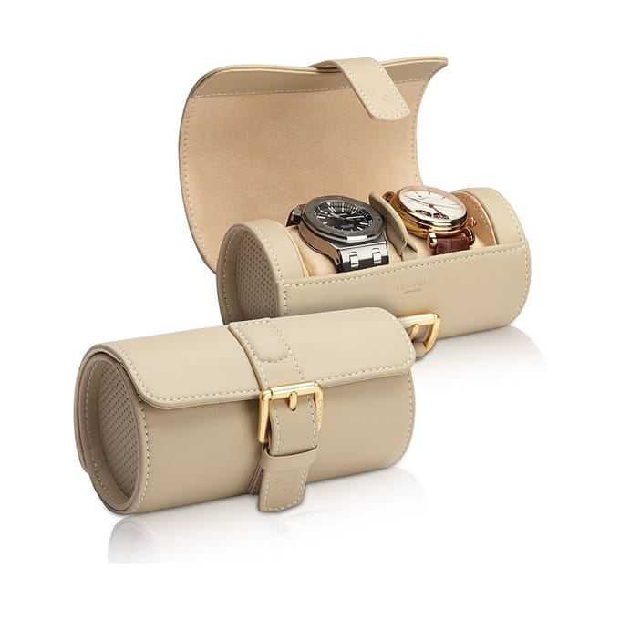 Modalo - 340222 - Uhrenrolle voor 2 Horloges - beige - Genius