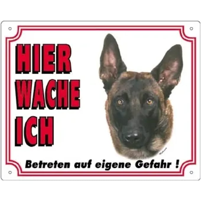 Hond aanwijsbord Nobby Pet Malinois