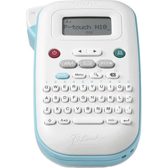 Labelprinter Brother P-touch Btag PT-N10 draagbaar qwerty 12mm wit