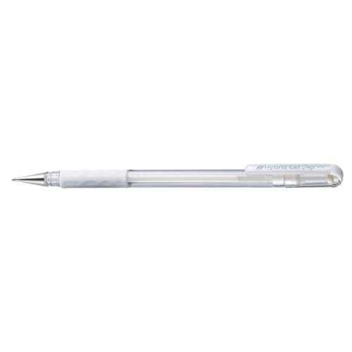 Gelschrijver pentel k118 grip medium wit