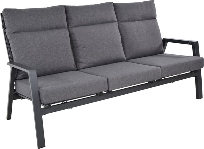 Les - Loungebank Ohio 3-pers - grijs