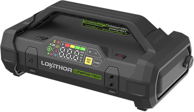 Lokithor JA3000 PRO Jumpstarter 3000A - 12V - Luchtcompressor - Powerbank - LED Zaklamp - Voor Auto, Motor, Boot, SUV
