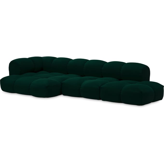 Objekte unserer Tage zander Sofa Design 07 links (4 -zit) - Vidar 1062 Dennengroen