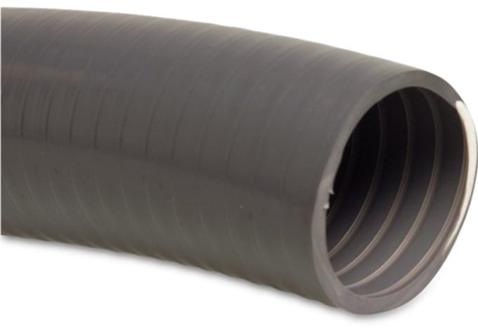 Profec zwembadslang PVC 34 mm x 40 mm – type Poolflex – 5 bar – grijs – per meter (aaneengesloten geleverd)
