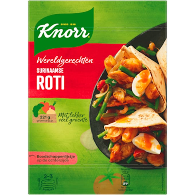 Wereldgerecht Surinaamse roti