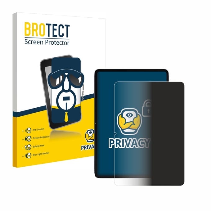 BROTECT - privacy screenprotector voor Xiaomi Pad 6S Pro 12.4" - Folie Beschermfolie Blauwlichtfilter