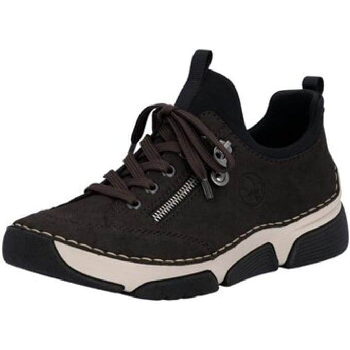 Rieker damesslippers 45973-25 donkerbruin