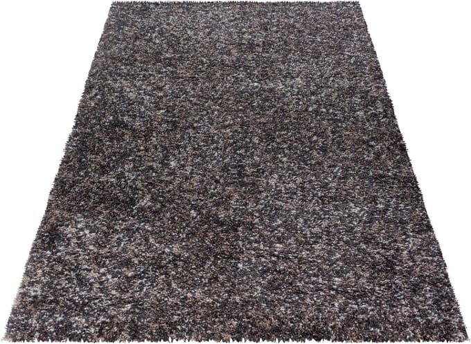 Hoogpolig vloerkleed Enjoy - taupe - 80x250 cm