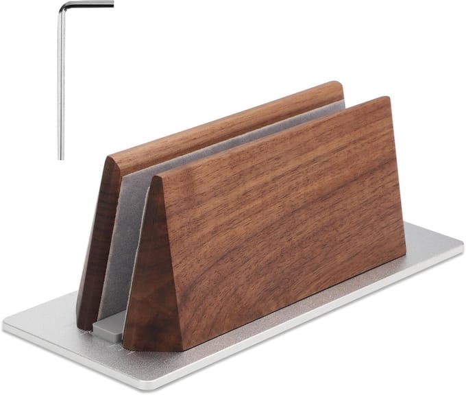 Dailygoods- Laptopstandaard Verstelbaar - Houten Verticale
