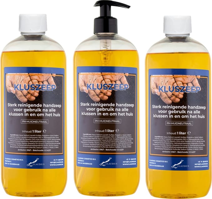 Kluszeep 1 liter - met gratis pomp - set van 3 stuks
