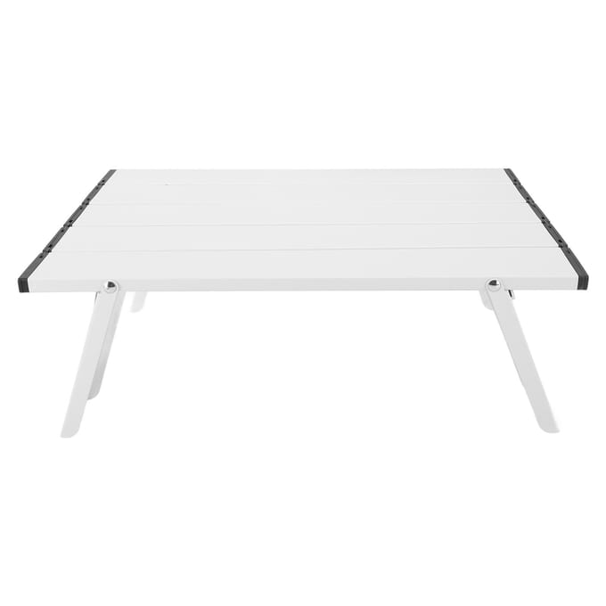 Buiten Ultralicht Draagbaar Mini Opvouwbaar Aluminium Tafeltje Compacte Camping Opvouwtafel white