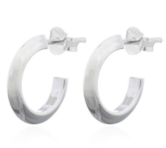 Joy|S - Zilveren oorbellen - oorringen stud - 16 mm / 3 mm