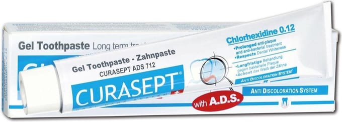 Curasept tandpasta chloorhexedine 0.12% 75 ml  2 tubes
