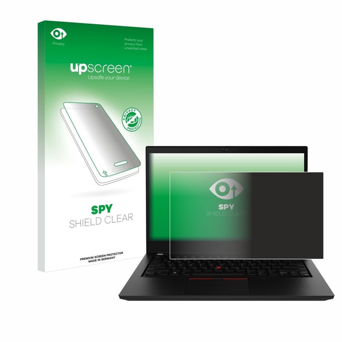 upscreen - privacy screenprotector voor Lenovo ThinkPad P14s Gen 2 - Folie Beschermfolie Blauwlichtfilter