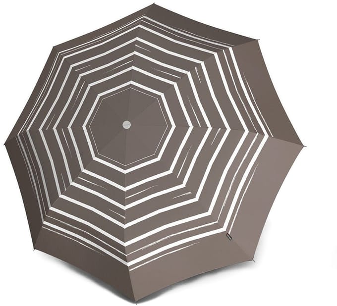 Knirps paraplu 930 Stick Long Automatic Stripe Art Taupe