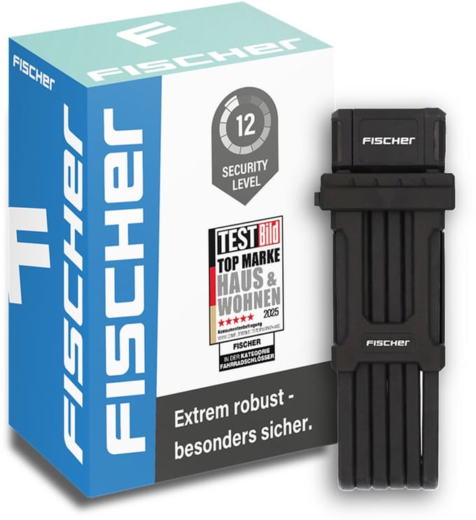 FISCHER opvouwbaar fietsslot PROTEC PLUS+ FK110