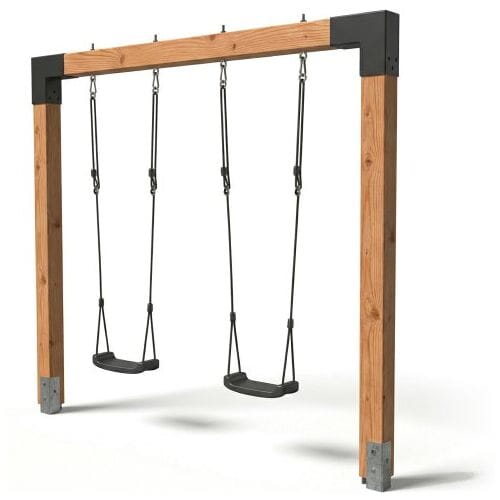 EXIT Linea Robust 110 Houten Speeltoestel - met Schommel - Speeltoestel voor Buiten - Kinderen