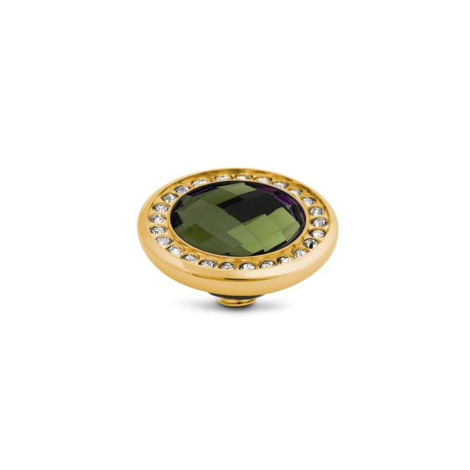 Melano Vivid Crystal CZ Steentje Olive Goud