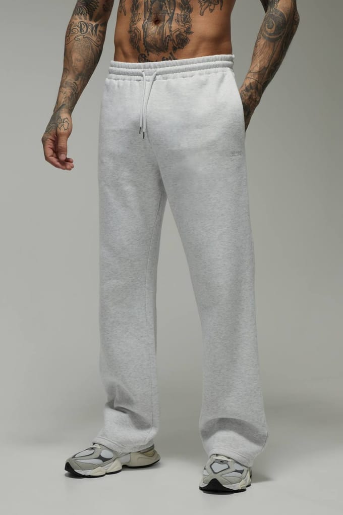 Man Active Tall Straight Man Dash Jogger | Grey Marl | Size Small