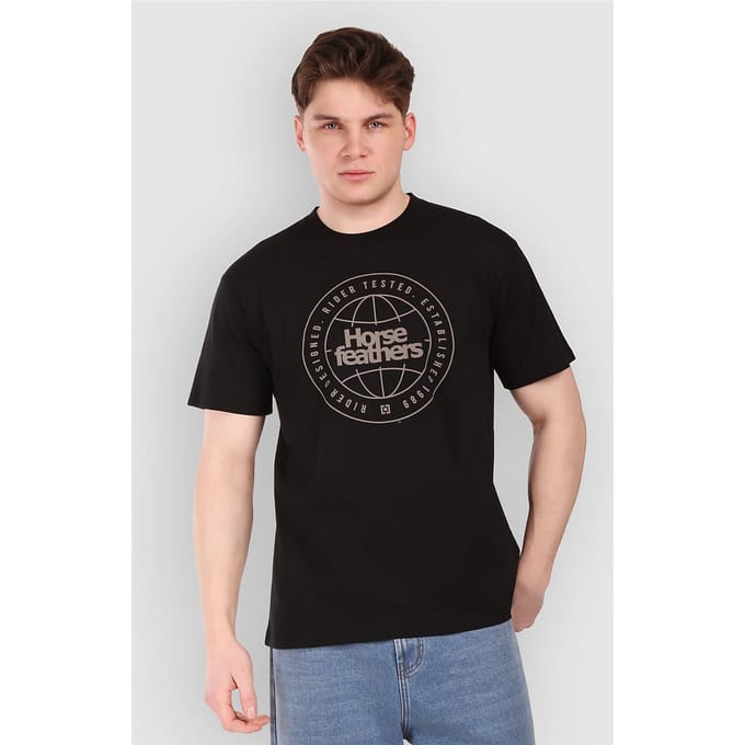 Horsefeathers Global T-shirt (zwart) - M