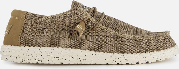 HEYDUDE Wally Sox Instappers bruin Canvas - Maat 42