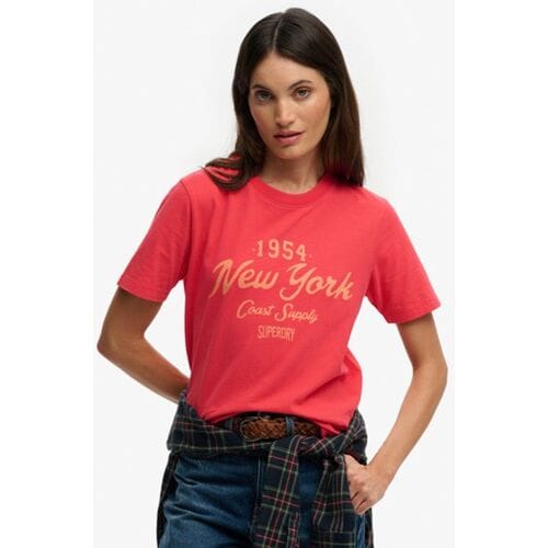 Superdry - Beach Club Relaxed T-shirt - Dames - T-shirts