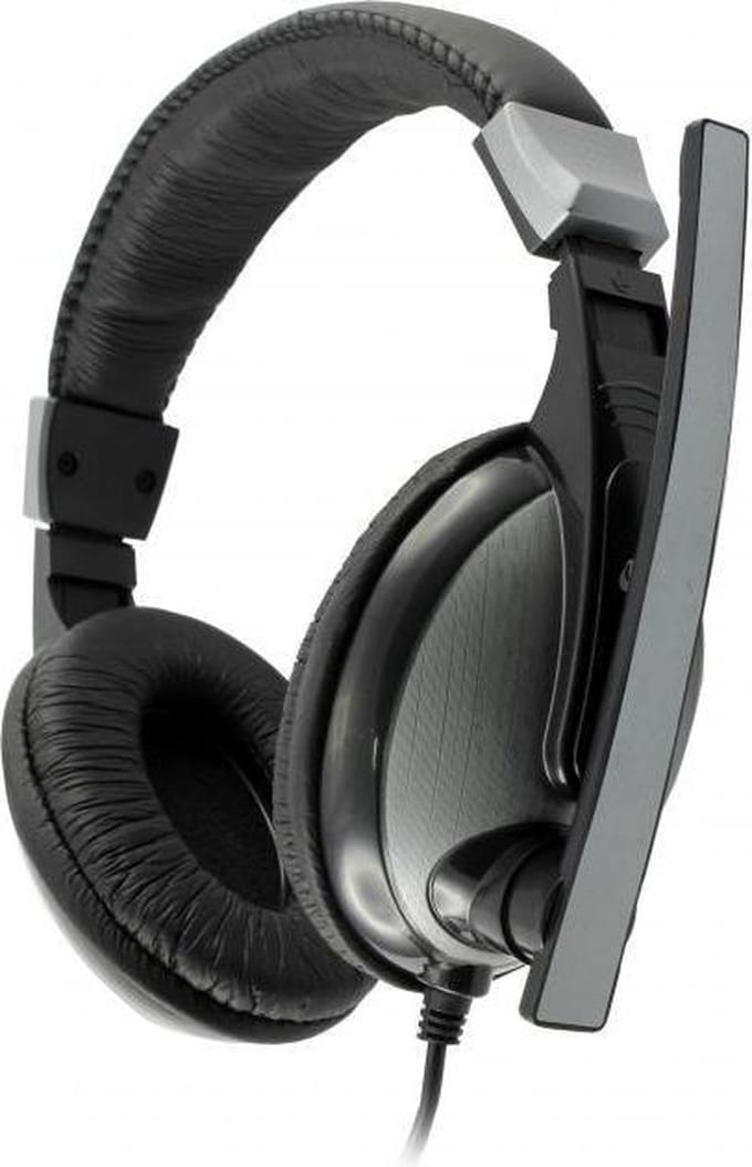 SBOX - HS-302 - hoofdtelefoon/headset - Bedraad Hoofdband Gamen - Zwart/ Grijs
