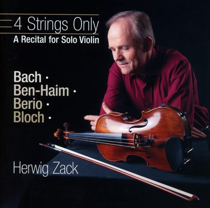Herwig Zack - 4 Strings Only - A Recital For Solo Violin (CD)