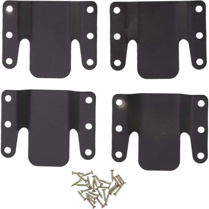 4 Sets Bank Interlocking Universeel IJzer 0.5CM Opening Modulaire Bank Beugel voor Thuis Slaapzaal