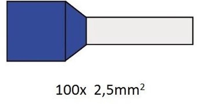 Cimco adereindhuls geïsoleerd 2,5mm2 per 100