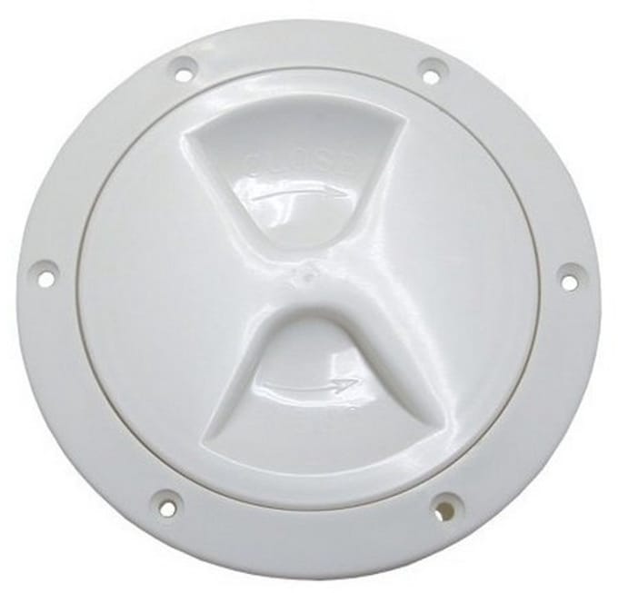 BREG Rond inspectiedeksels boot - Wit - 165 mm