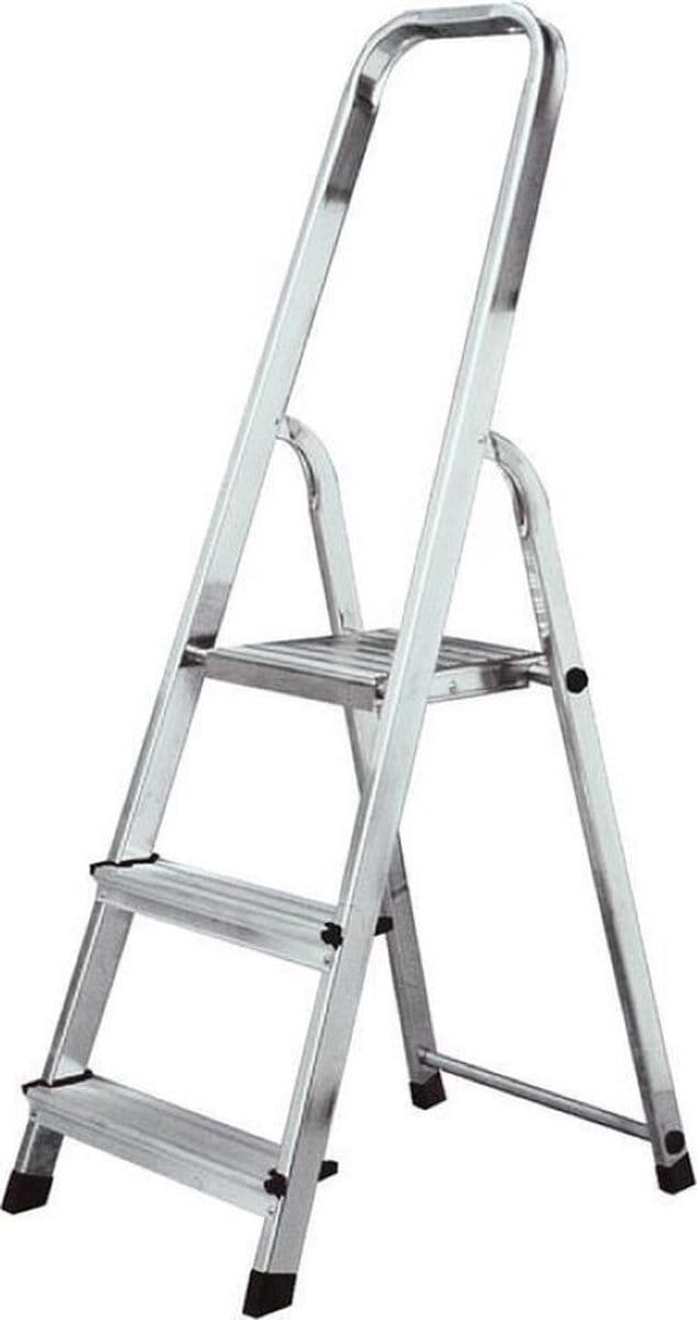 Trapladder 3 treden ALUMINIUM Europese keuring EL1503 ProLIne