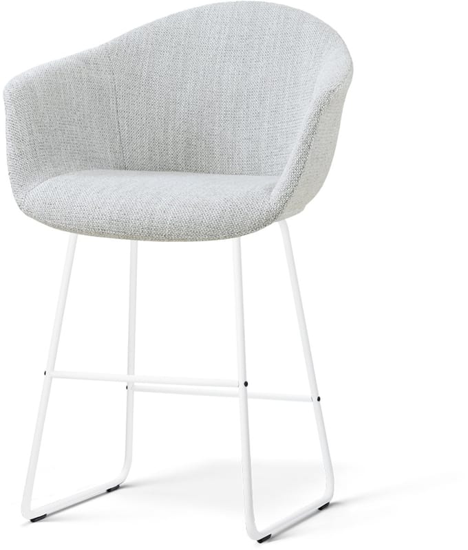 Nolon Nino-Otis barkruk grijs melange - wit onderstel - 65 cm