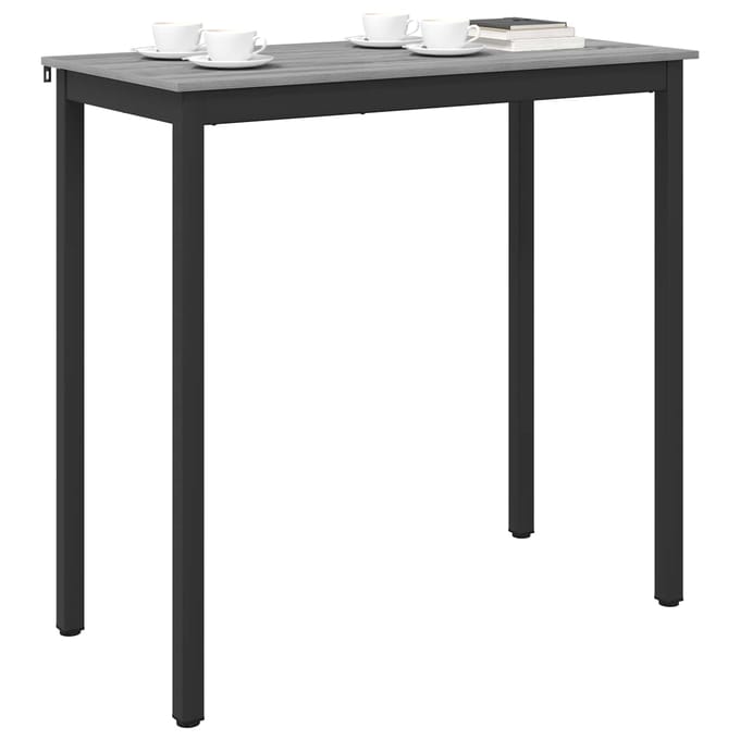 vidaXL - Staande - Bartafel - Bewerkt - hout - Rechthoekig