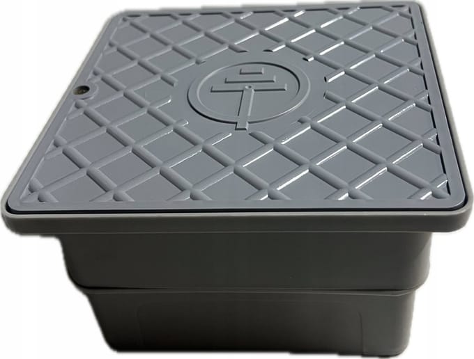 NN - Inspectiebehuizing Bliksemafleider - 170x170x100 mm - Grijs - Voor Controleklem