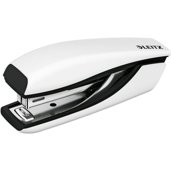 Leitz WOW Mini Nietmachine - Capaciteit van 10 vel - Inclusief Nietjes - Voor Kantoor En Thuiswerken - Wit