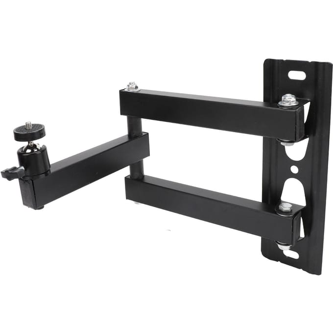 Support Mural Projecteur 20‑40cm Pliable Angle Réglable Universel 14 Interface Projecteur Mural black