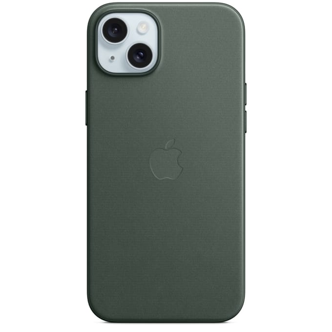 Apple FineWoven Case with MagSafe geschikt voor iPhone 15 Plus - Evergreen