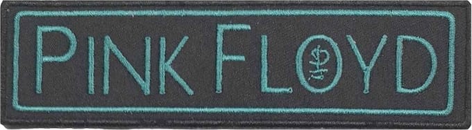 Pink Floyd - Division Bell Text Logo Patch - Zwart/Groen