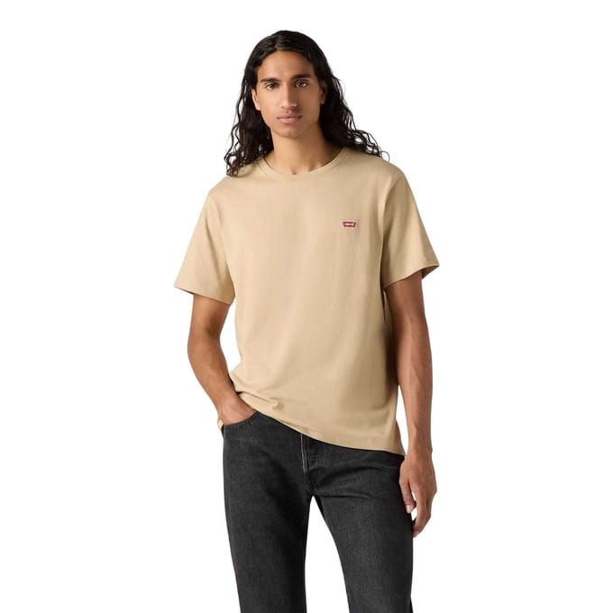 Levis Heren Huismerk T-Shirt (Zand)