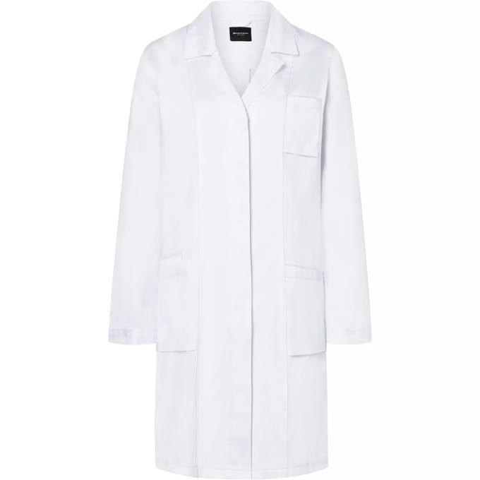 Karlowsky Ladies Workcoat with concealed button placket KY163 - White - 48