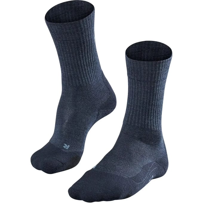 FALKE TK2 Wool anti-blaar dik wol functioneel materiaal wandelsokken heren blauw - maat 46-48