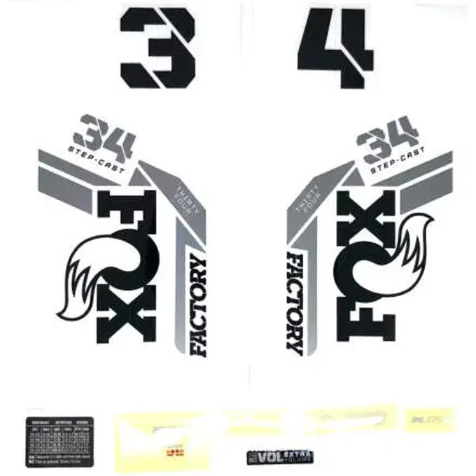 Decalset Fox 2022, 34 SC, F-S, Logo, Fork