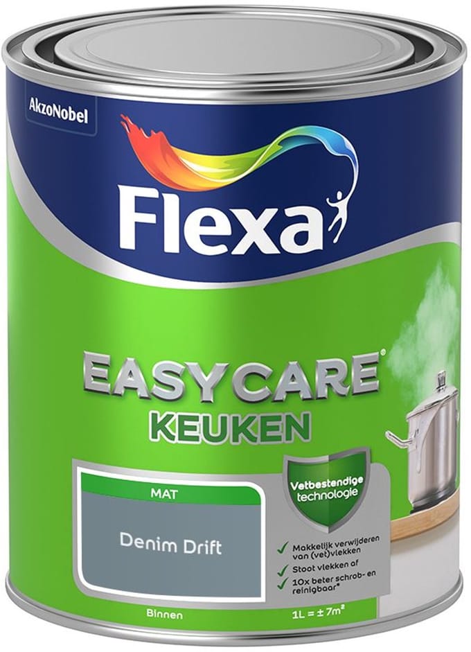 Flexa - Easycare Keuken - Denim Drift - Mengverf - 1 L