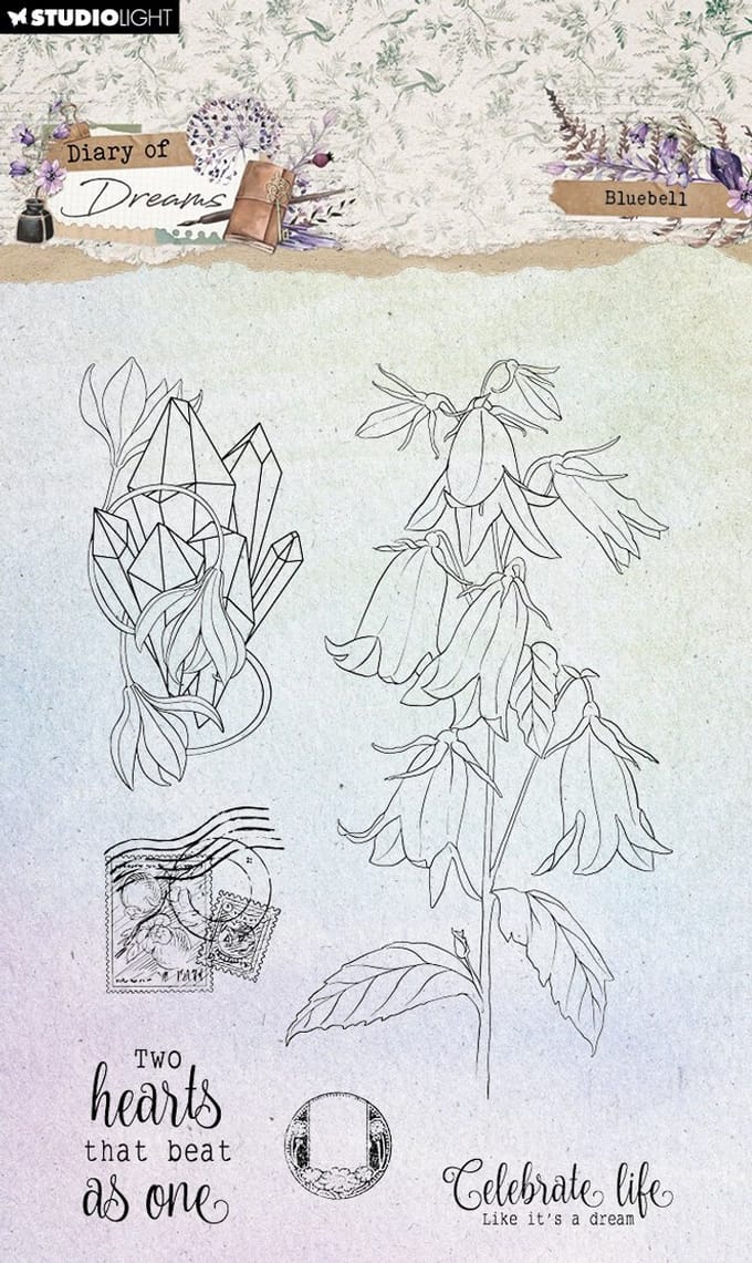 Clear stamps blue bell- Diary of dreams nr. 808