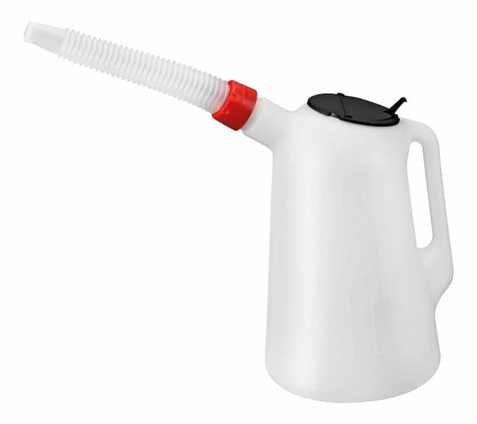 AWTOOLS - Garagegieter - 3L - Flexibele Tuit - Deksel
