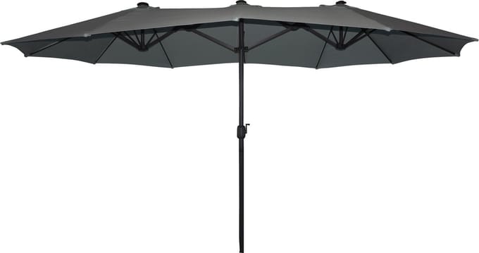 SenS-Line - Marbella Parasol Grijs 270x450 Cm - Grijs